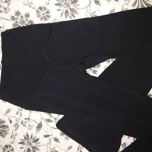American Eagle crossover flared black leggings